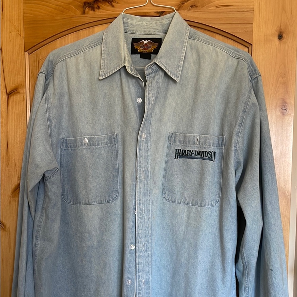 Harley-Davidson Light Blue Denim Shirt